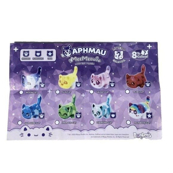 Aphmau MeeMeows Plush Moon Cat 6" Litter 4 2023 - Picture 10 of 16